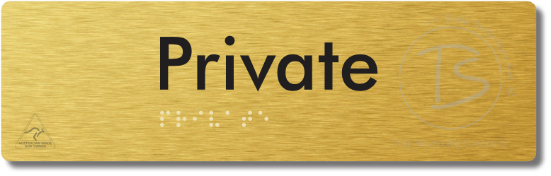Private - Braille Tactile Signs Aust.