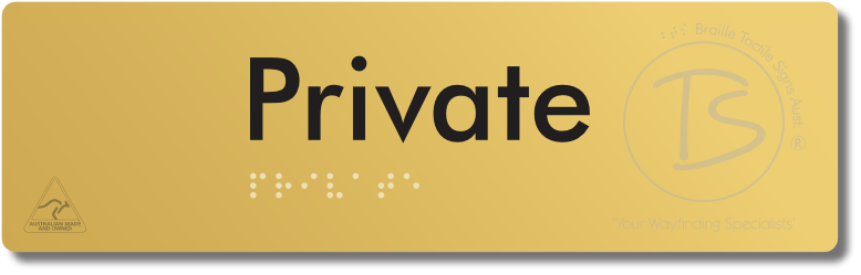 Private - Braille Tactile Signs Aust.