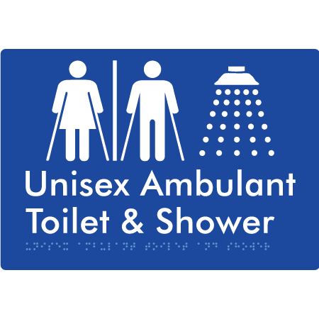 Unisex Ambulant Toilet & Shower With Air-Lock