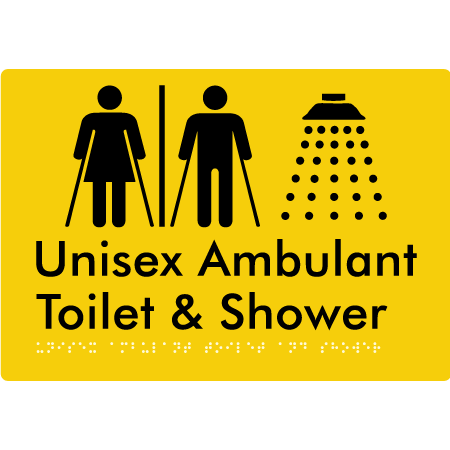 Unisex Ambulant Toilet & Shower With Air-Lock