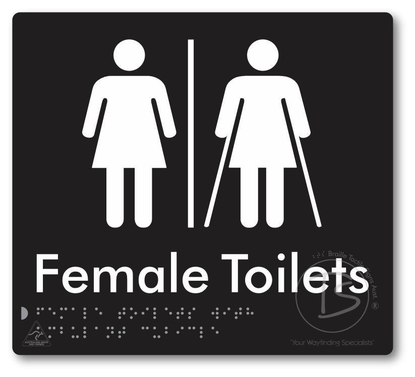 Female Toilets with Ambulant Cubicle with Air Lock