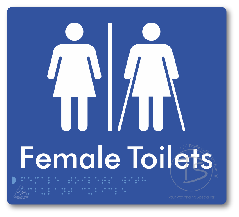 Female Toilets with Ambulant Cubicle with Air Lock