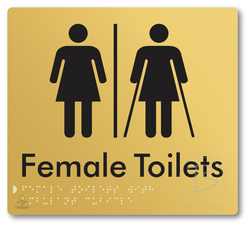 Female Toilets with Ambulant Cubicle with Air Lock