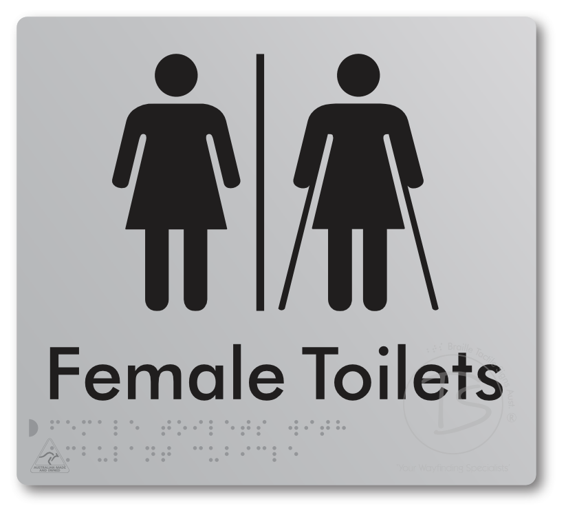 Female Toilets with Ambulant Cubicle with Air Lock