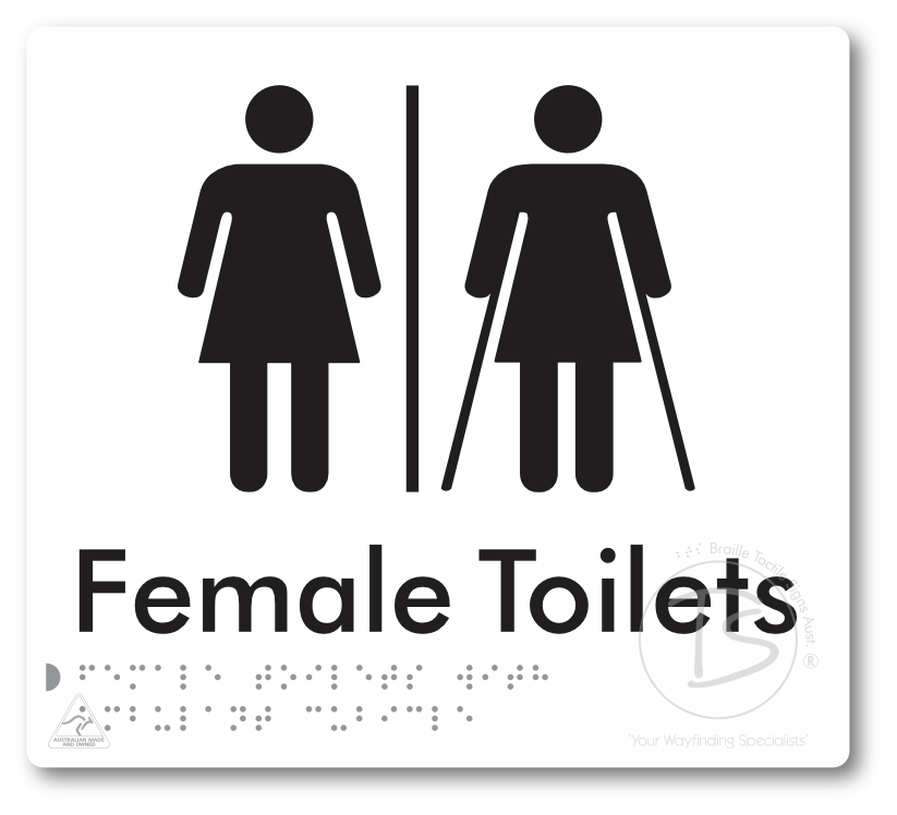 Female Toilets with Ambulant Cubicle with Air Lock
