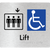 Accessible Lift - Arrow Down