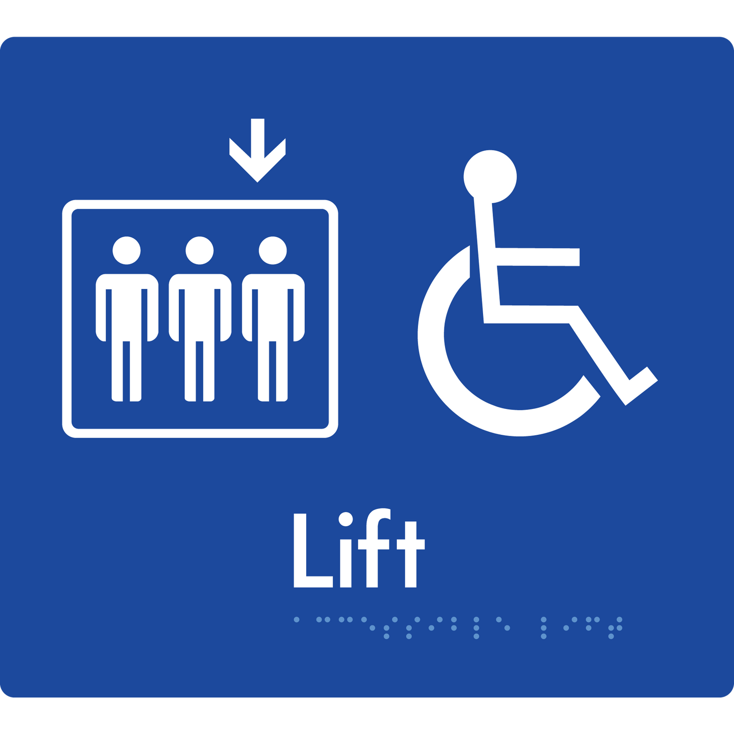 Accessible Lift - Arrow Down