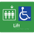 Accessible Lift - Arrow Down
