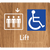 Accessible Lift - Arrow Down