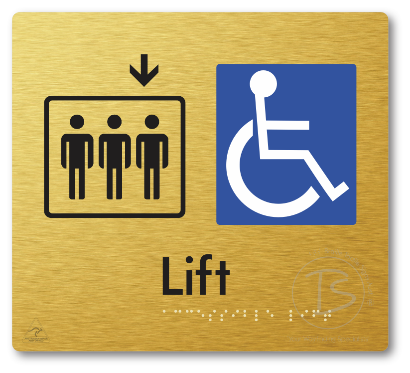 Accessible Lift - Arrow Down