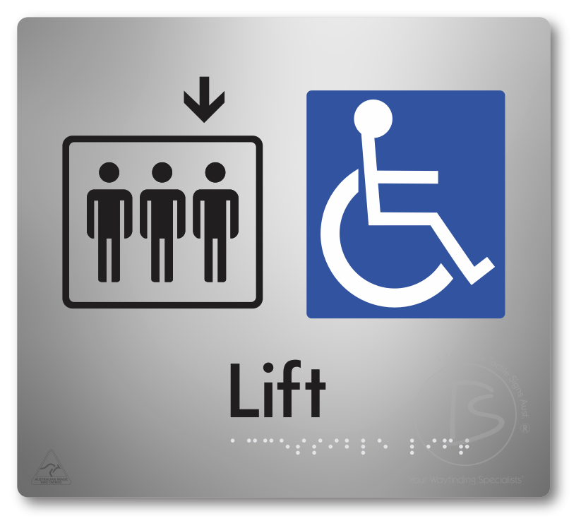 Accessible Lift - Arrow Down