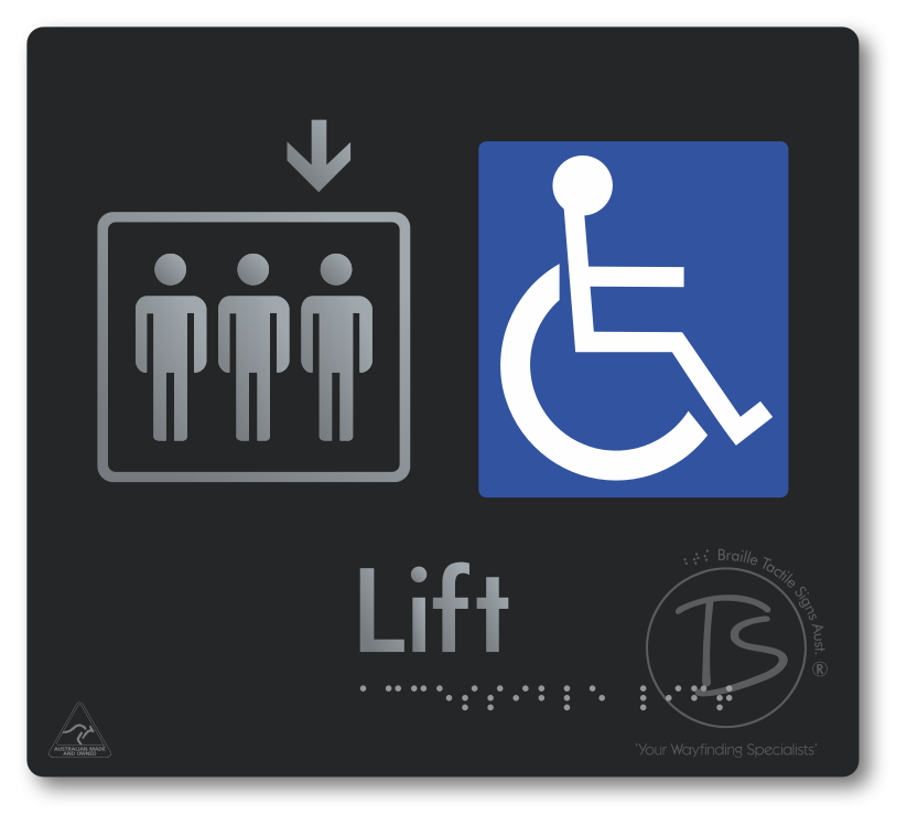 Accessible Lift - Arrow Down