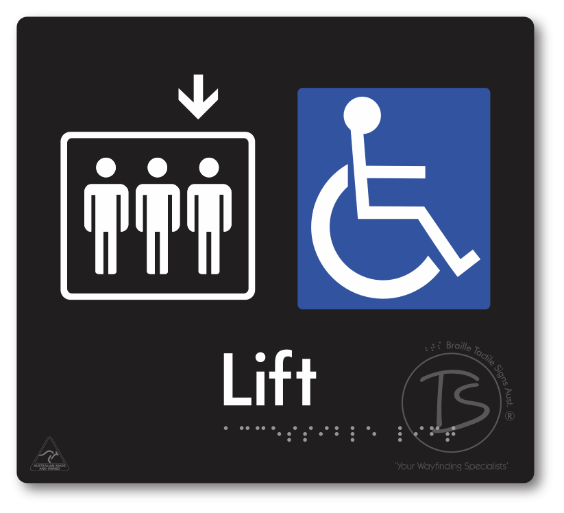 Accessible Lift - Arrow Down