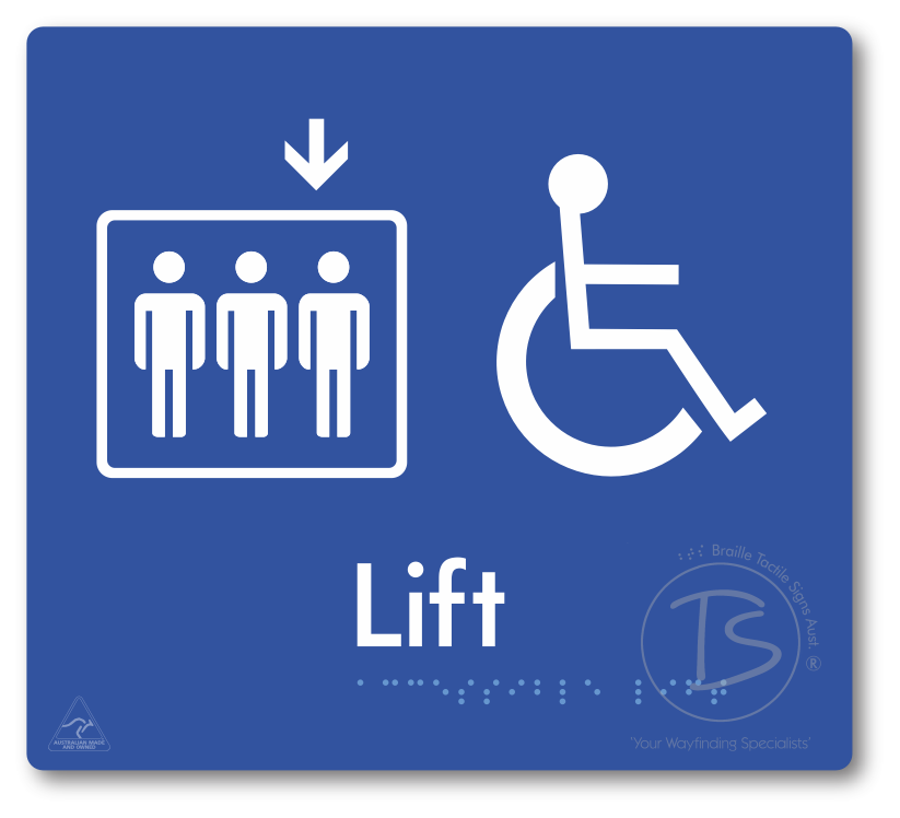 Accessible Lift - Arrow Down