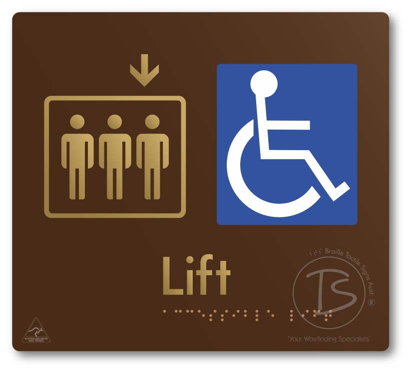 Accessible Lift - Arrow Down