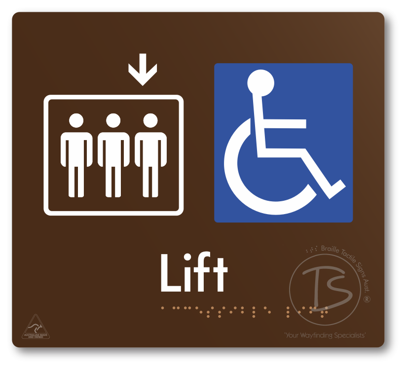 Accessible Lift - Arrow Down