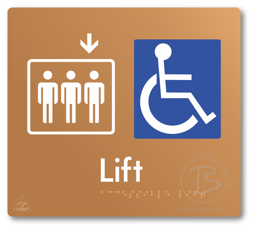 Accessible Lift - Arrow Down