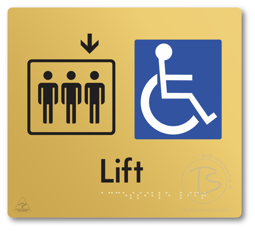 Accessible Lift - Arrow Down