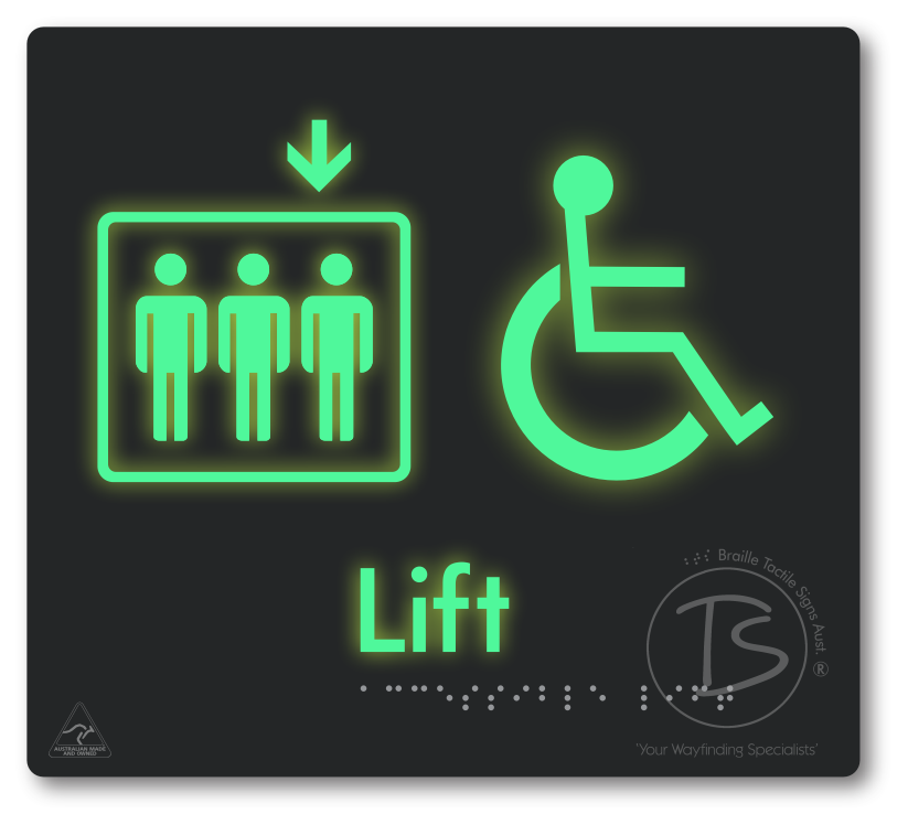 Accessible Lift - Arrow Down