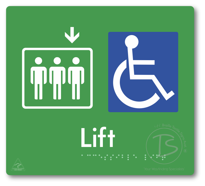 Accessible Lift - Arrow Down