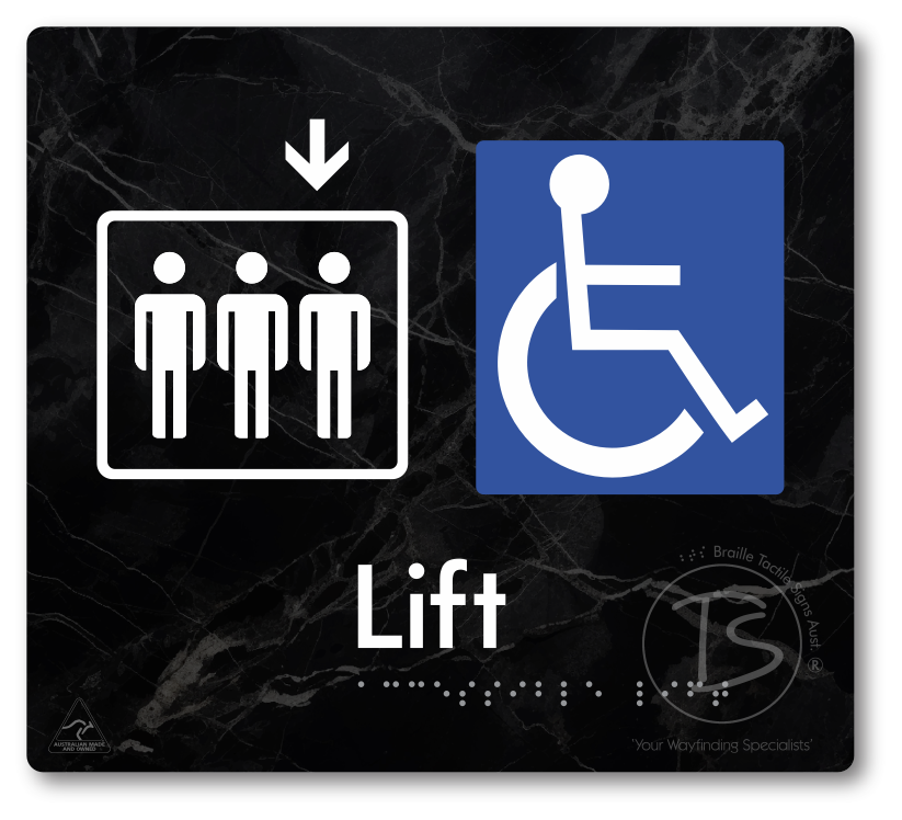 Accessible Lift - Arrow Down
