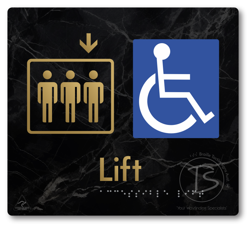 Accessible Lift - Arrow Down