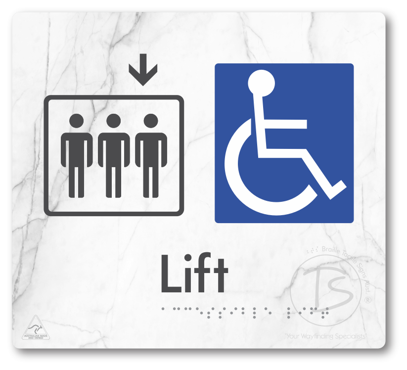 Accessible Lift - Arrow Down