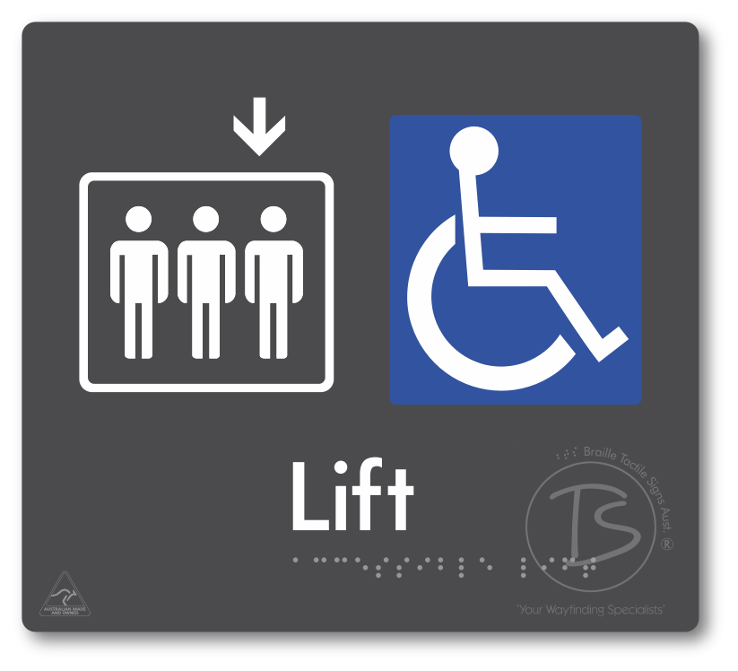 Accessible Lift - Arrow Down
