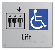 Accessible Lift - Arrow Down