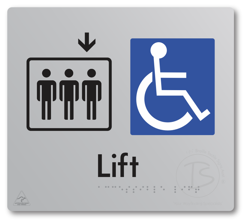 Accessible Lift - Arrow Down