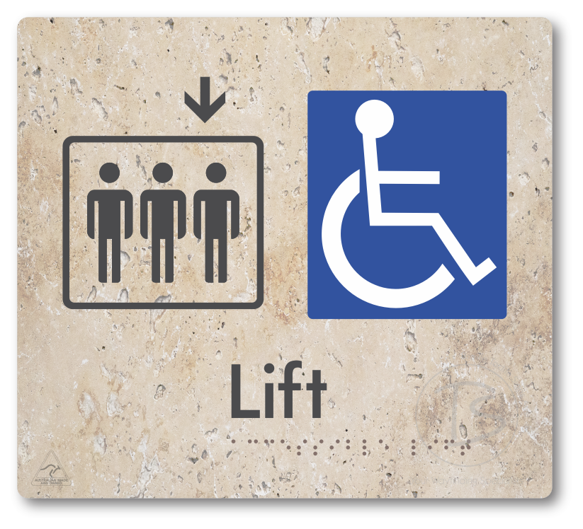 Accessible Lift - Arrow Down