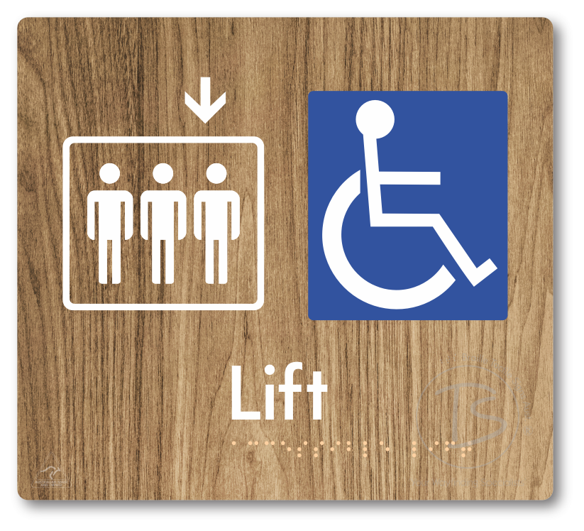 Accessible Lift - Arrow Down