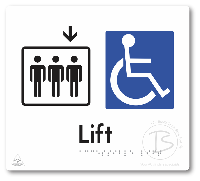 Accessible Lift - Arrow Down