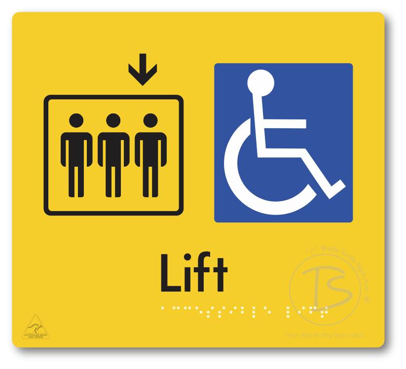 Accessible Lift - Arrow Down