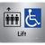 Accessible Lift - Arrow Up