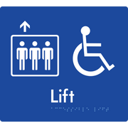 Accessible Lift - Arrow Up - Braille Tactile Signs Aust.