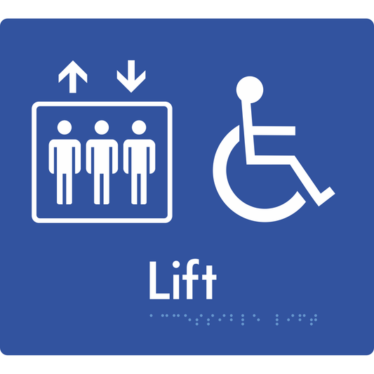 Accessible Lift - Braille Tactile Signs Aust.