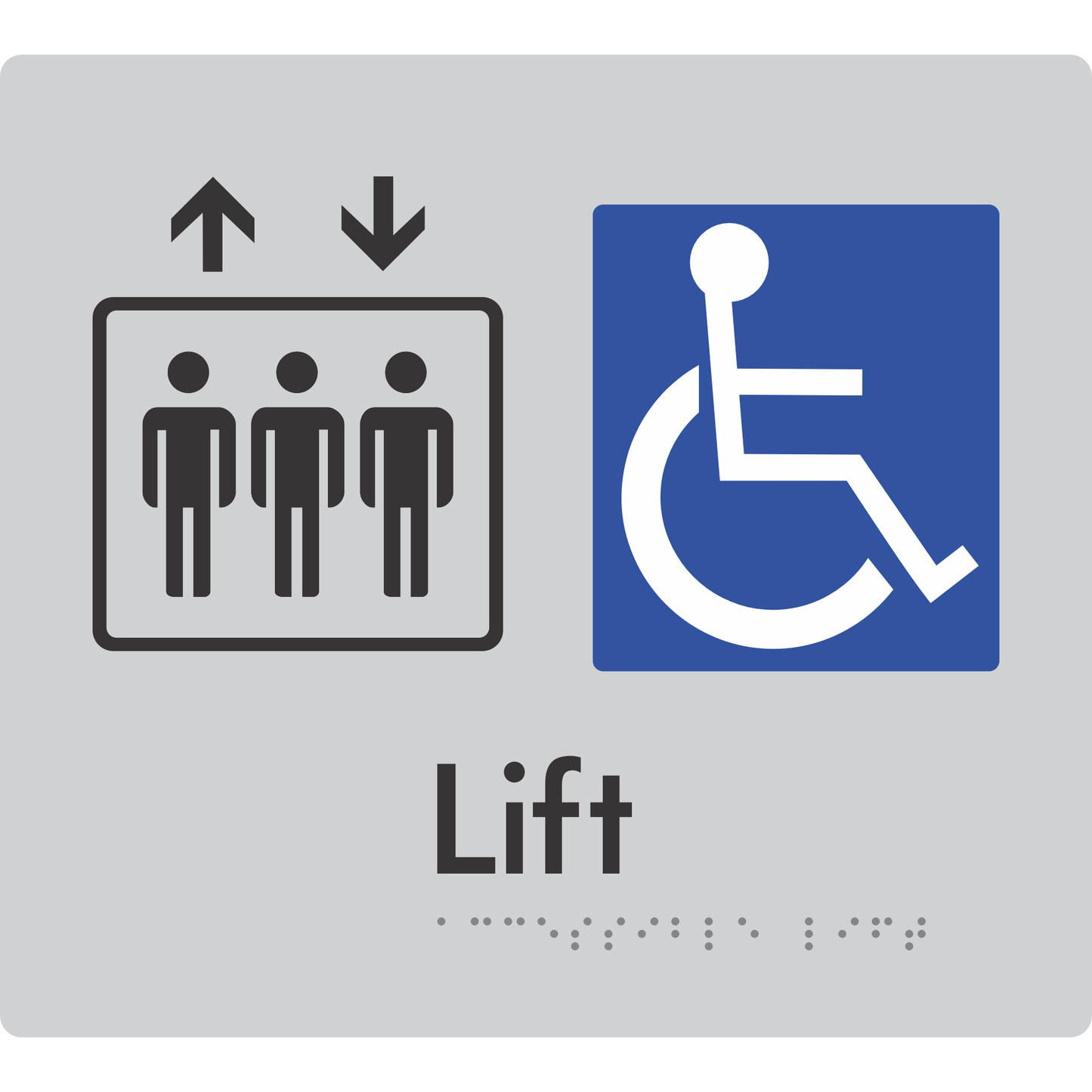 Accessible Lift - Braille Tactile Signs Aust.