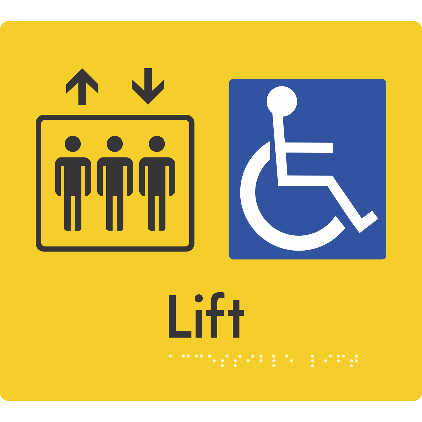 Accessible Lift - Braille Tactile Signs Aust.
