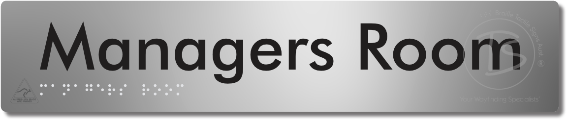 Managers Room - Braille Tactile Signs Aust.