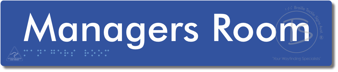 Managers Room - Braille Tactile Signs Aust.