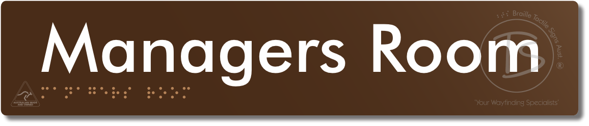 Managers Room - Braille Tactile Signs Aust.