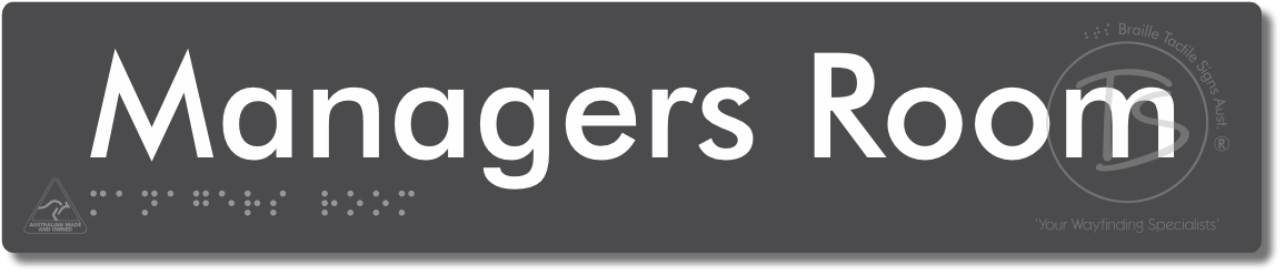 Managers Room - Braille Tactile Signs Aust.