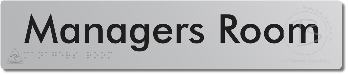 Managers Room - Braille Tactile Signs Aust.