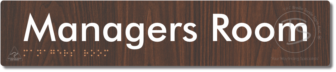 Managers Room - Braille Tactile Signs Aust.