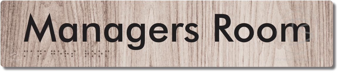 Managers Room - Braille Tactile Signs Aust.