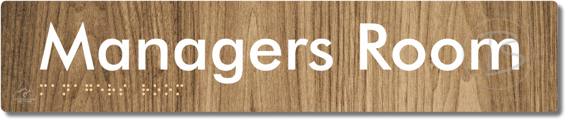 Managers Room - Braille Tactile Signs Aust.
