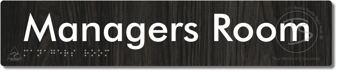 Managers Room - Braille Tactile Signs Aust.