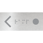 Hand Rail Button - Ramp (Right Hand Use) - Braille Tactile Signs Aust.