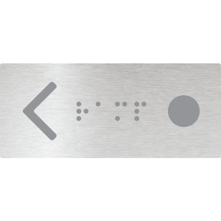 Hand Rail Button - Ramp (Right Hand Use) - Braille Tactile Signs Aust.